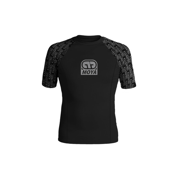 25 KIDS BLACK SS RASH GUARD