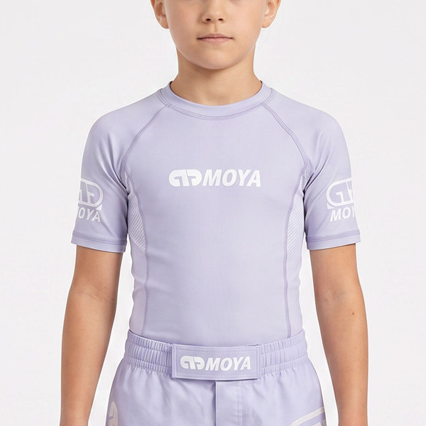 LAVENDER KIDS SS RASH GUARD