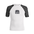 25 WHITE SS RASH GUARD