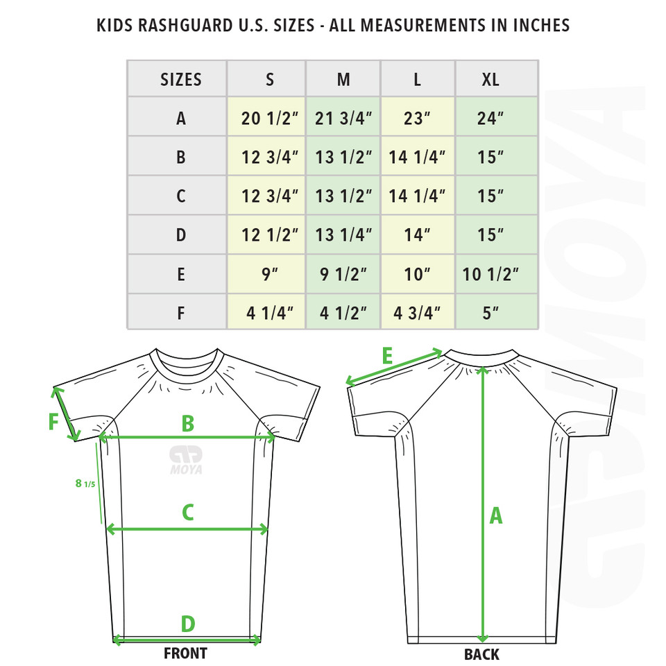 26 KIDS BLACK SS RASH GUARD